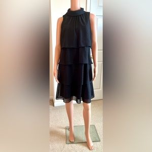 60s Retro Vintage Whimsigoth Fairy Core Sparkle Romantic Tiered Dress Size 10